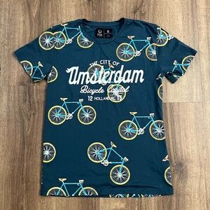 Fox Amsterdam Bicycle T Shirt Sz S